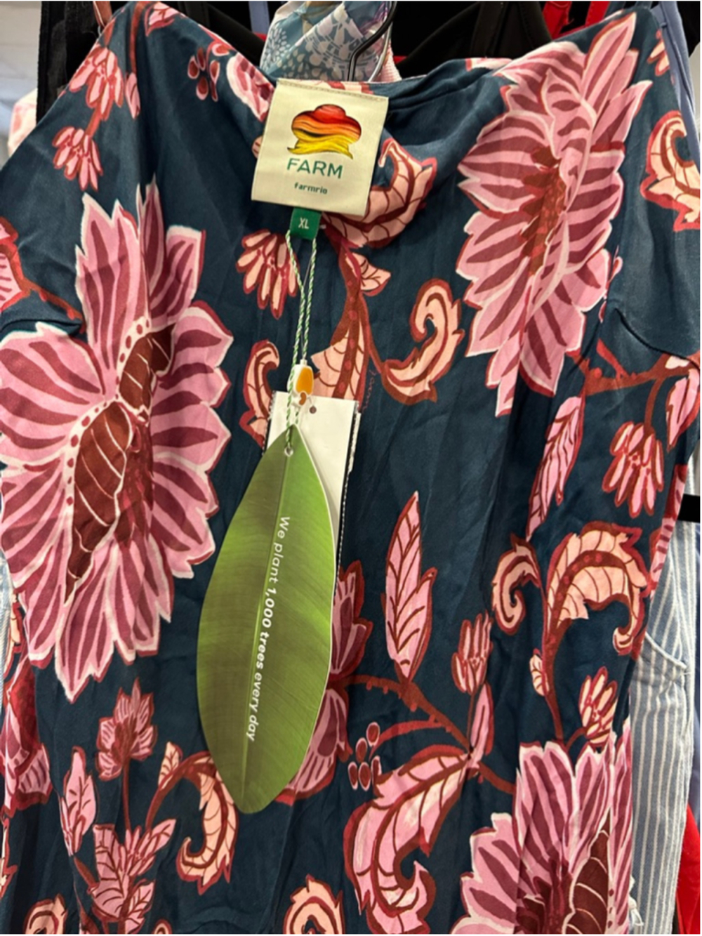 Farm Rio Flower Delicacy Paisley Slipdress|Size XL|NWT - Picture 8 of 9